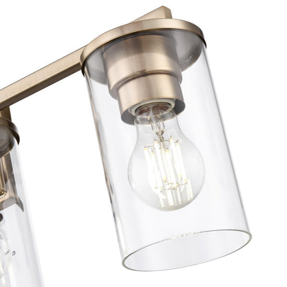 Millennium Lighting Verlana 4Lt 28" Vanity, Modern Gold/Clear