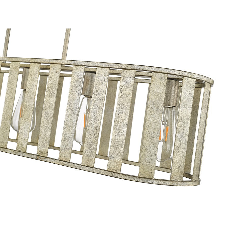 Millennium Stella 5Lt Chandelier, Antique Silver/Steel