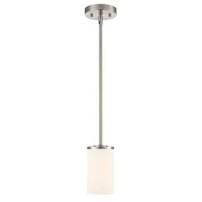 Millennium Lighting Verlana 5" 1Lt Mini Pendant, Nickel/Etched White