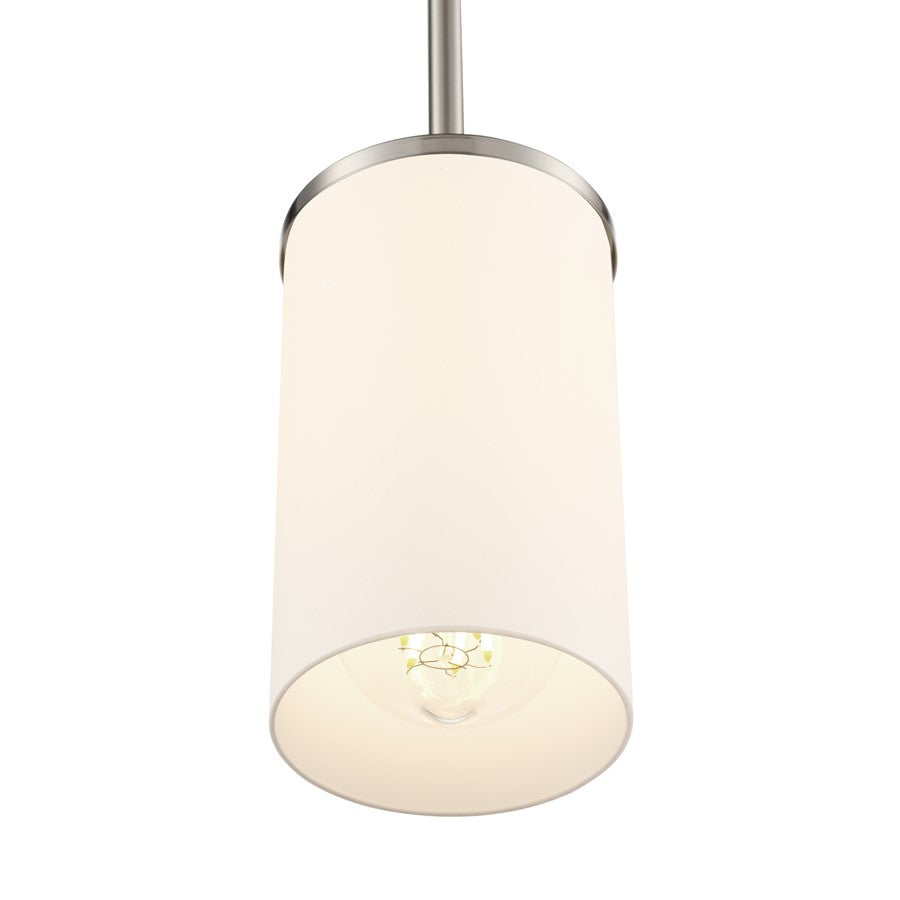 Millennium Lighting Verlana 5" 1Lt Mini Pendant, Nickel/Etched White