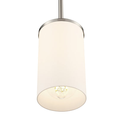 Millennium Lighting Verlana 5" 1Lt Mini Pendant, Nickel/Etched White