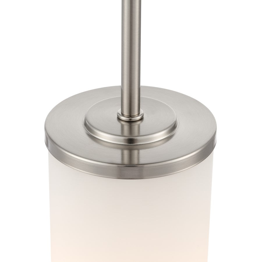 Millennium Lighting Verlana 5" 1Lt Mini Pendant, Nickel/Etched White