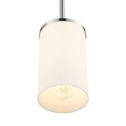 Millennium Lighting Verlana 5" 1Lt Mini Pendant, Chrome/Etched White