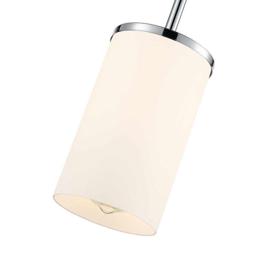 Millennium Lighting Verlana 5" 1Lt Mini Pendant, Chrome/Etched White