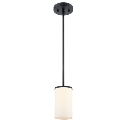 Millennium Lighting Verlana 5" 1Lt Mini Pendant, Black/Etched White - 2711WG-MB