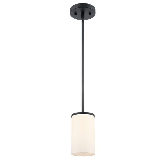 Millennium Lighting Verlana 5" 1Lt Mini Pendant, Black/Etched White - 2711WG-MB