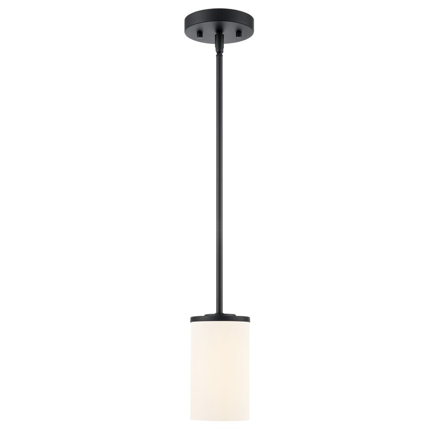 Millennium Lighting Verlana 5" 1Lt Mini Pendant, Black/Etched White