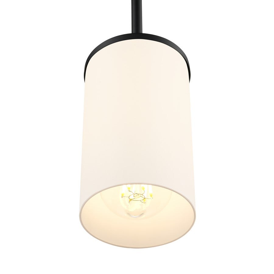 Millennium Lighting Verlana 5" 1Lt Mini Pendant, Black/Etched White