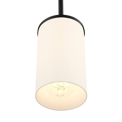 Millennium Lighting Verlana 5" 1Lt Mini Pendant, Black/Etched White