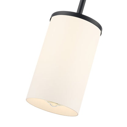 Millennium Lighting Verlana 5" 1Lt Mini Pendant, Black/Etched White