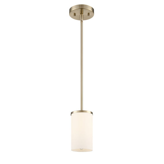 Millennium Lighting Verlana 5" 1Lt Mini Pendant, Gold/Etched White - 2711WG-MG