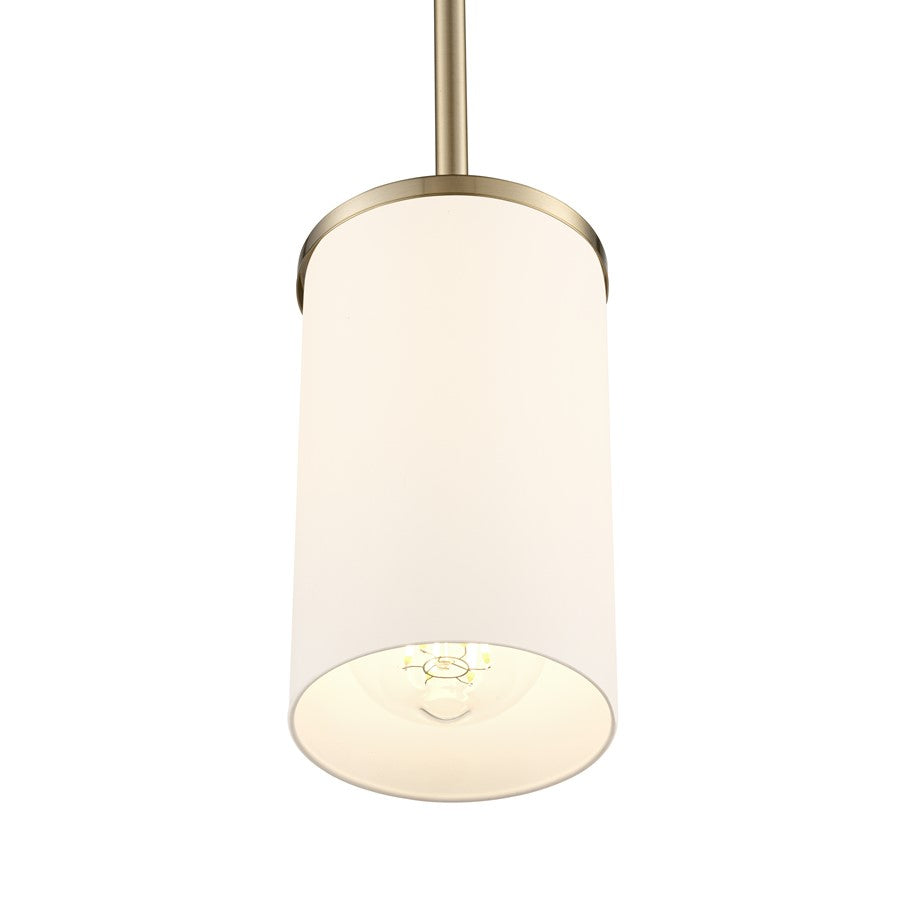 Millennium Lighting Verlana 5" 1Lt Mini Pendant, Gold/Etched White