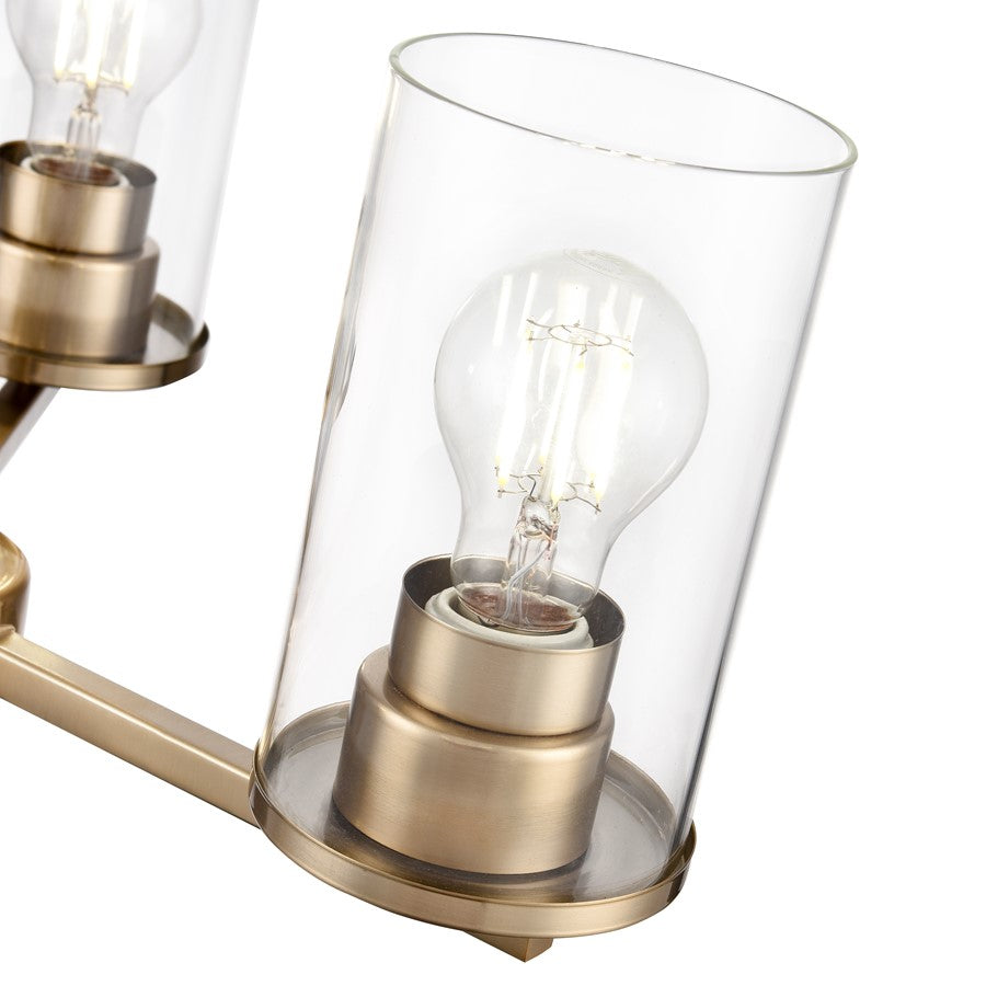 Millennium Lighting Verlana 3Lt 19" Chandelier, Modern Gold/Clear
