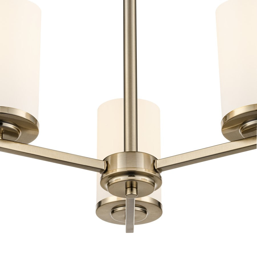 Millennium Lighting Verlana 19" 3Lt Chandelier, Gold/Etched White