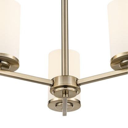 Millennium Lighting Verlana 19" 3Lt Chandelier, Gold/Etched White