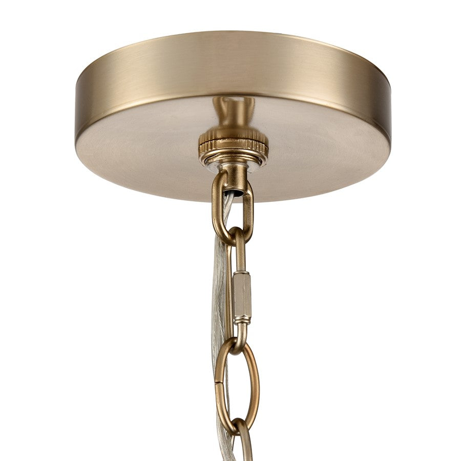Millennium Lighting Verlana 5Lt 24" Chandelier, Modern Gold/Clear