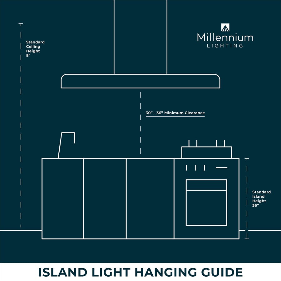 Millennium Verlana 35" 5Lt Linear Chandelier, Black/Etched White