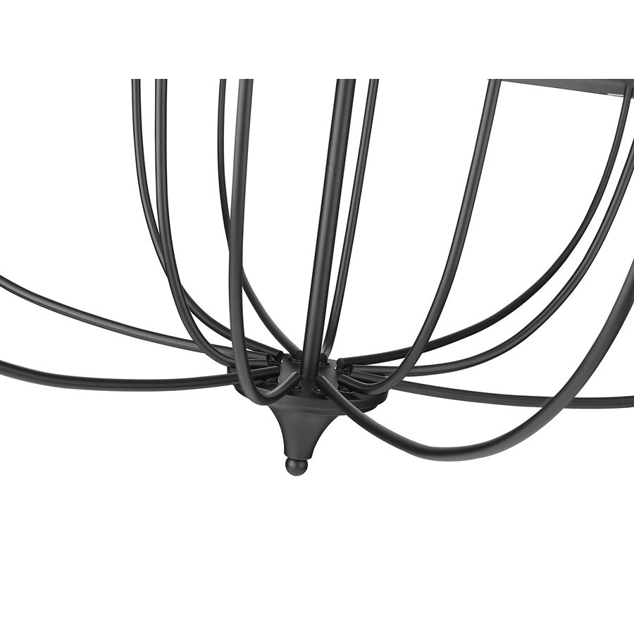 Millennium Lighting Emery 12Lt Chandelier, Black