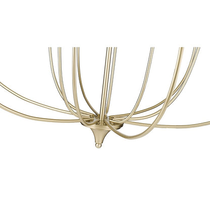 Millennium Lighting Emery 12Lt Chandelier, Modern Gold