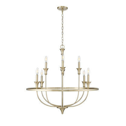 Millennium Lighting Emery 8Lt Chandelier, Modern Gold - 28108-MG