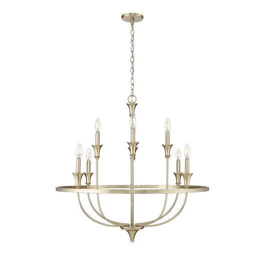 Millennium Lighting Emery 8Lt Chandelier, Modern Gold - 28108-MG