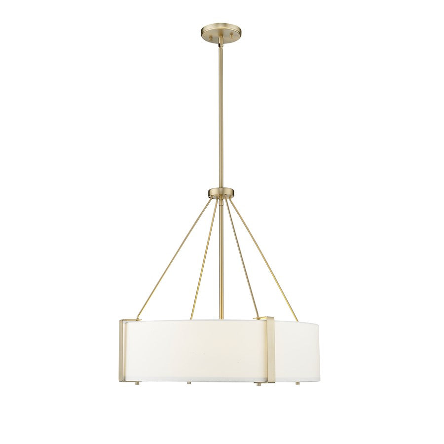 Millennium Lighting Telfar 3Lt Pendant, Modern Gold/White
