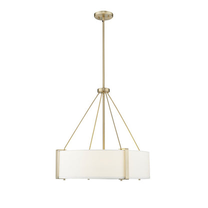 Millennium Lighting Telfar 3Lt Pendant, Modern Gold/White