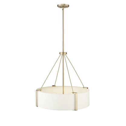 Millennium Lighting Telfar 3Lt Pendant, Modern Gold/White