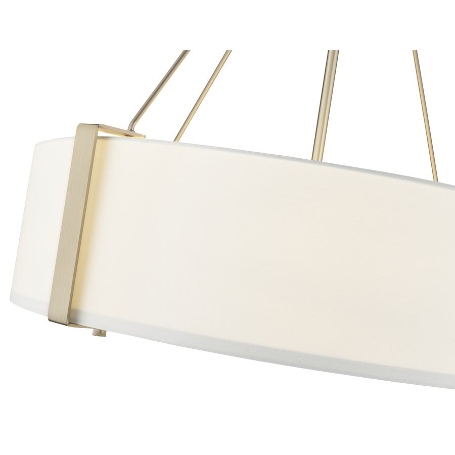 Millennium Lighting Telfar 3Lt Pendant, Modern Gold/White