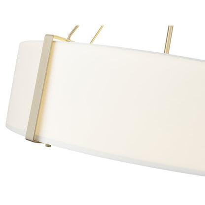 Millennium Lighting Telfar 6Lt Pendant, Modern Gold/White