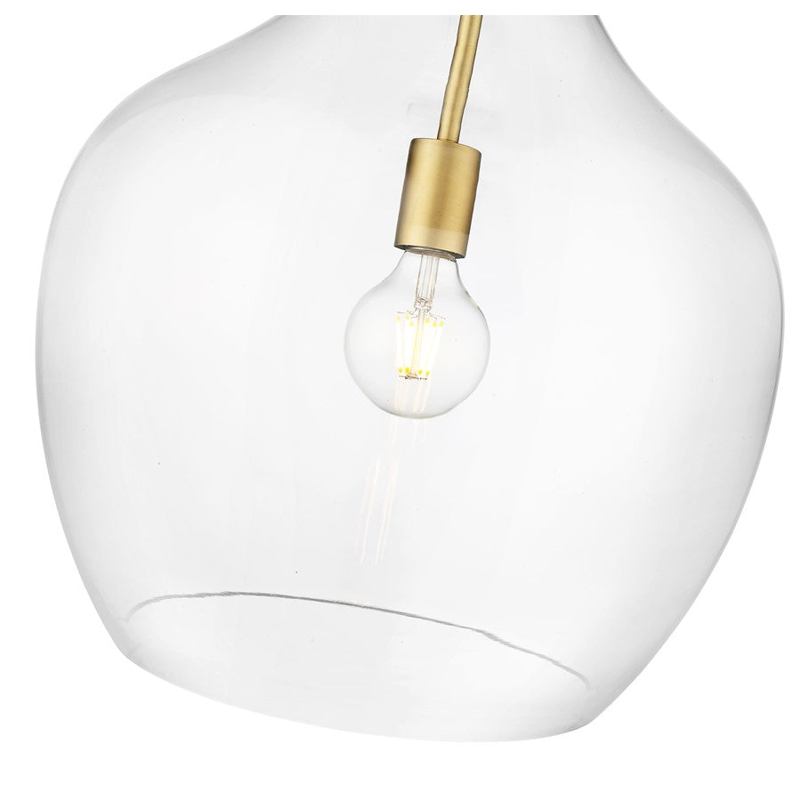 Millennium Lighting Lamara 1Lt 22" Pendant, Vintage Brass