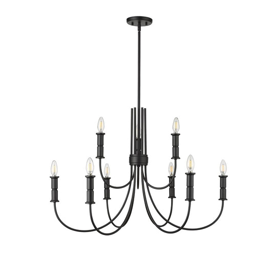 Millennium Lighting Potiss 9Lt Chandelier, Black - 29209-MB
