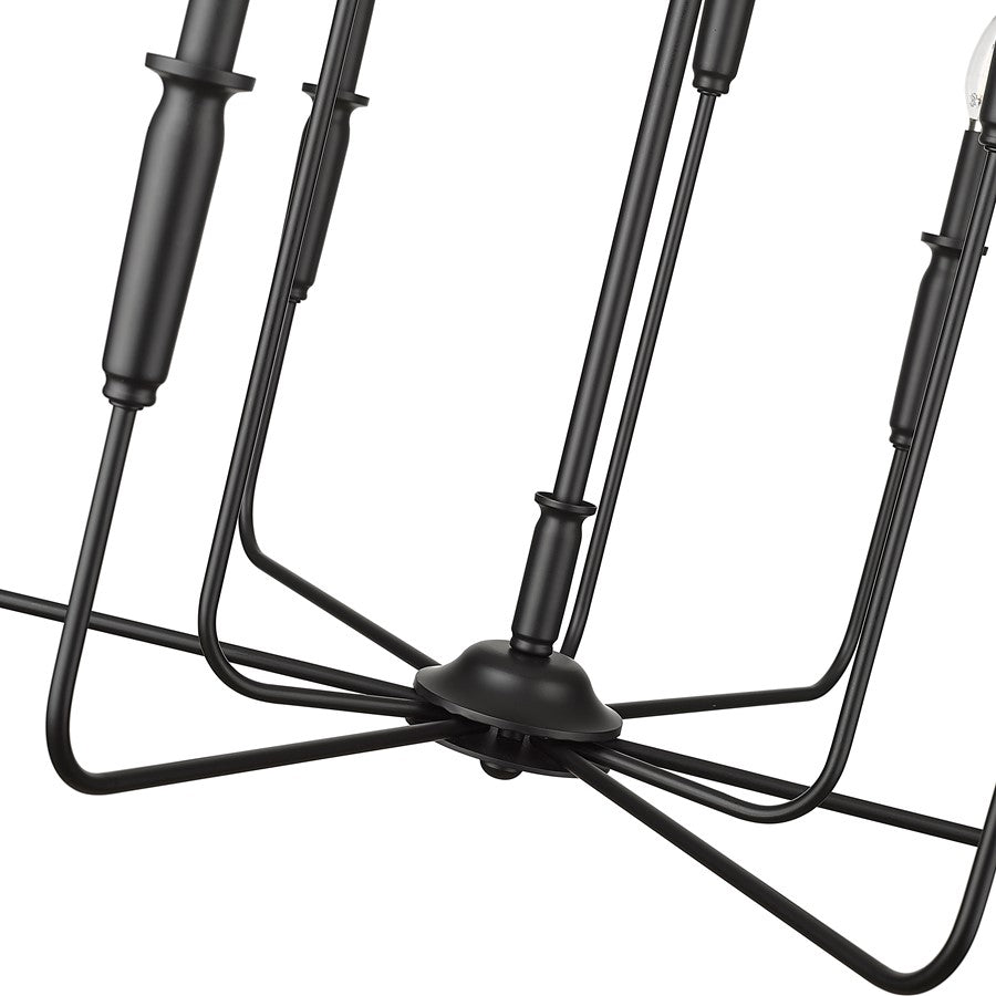 Millennium Lighting Savanne 9Lt Chandelier, Black