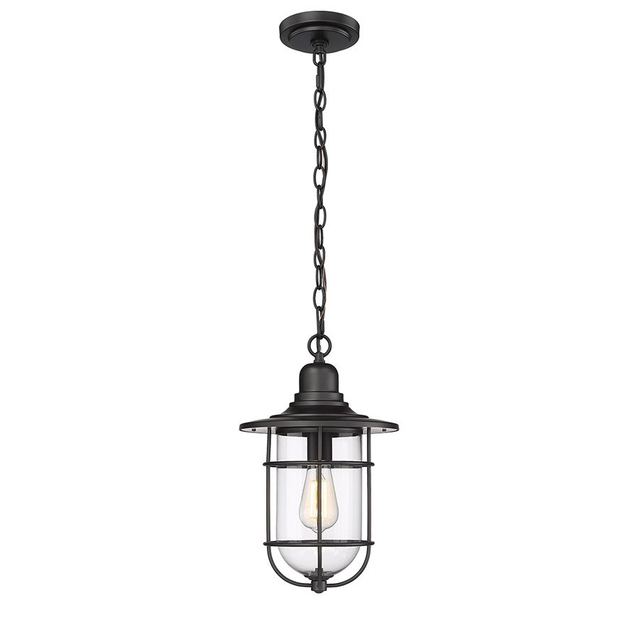 Millennium Lighting 1Lt Outdoor Hanging Lantern, Black - 2932-PBK