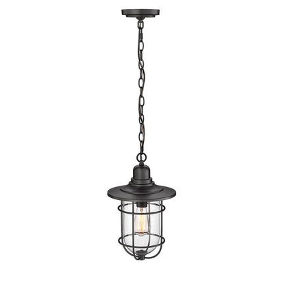 Millennium Lighting 1Lt Outdoor Hanging Lantern, Black