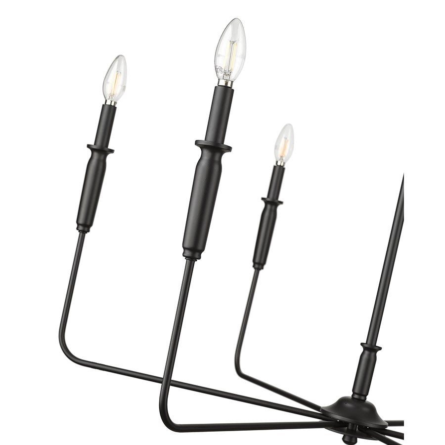 Millennium Lighting Savanne 6Lt 31" Chandelier, Black