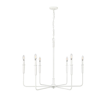 Millennium Lighting Savanne 6Lt Chandelier, Textured White - 29406-TWH