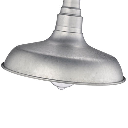 Millennium Lighting Milltown 1 Light Outdoor Pendant, Galvanized