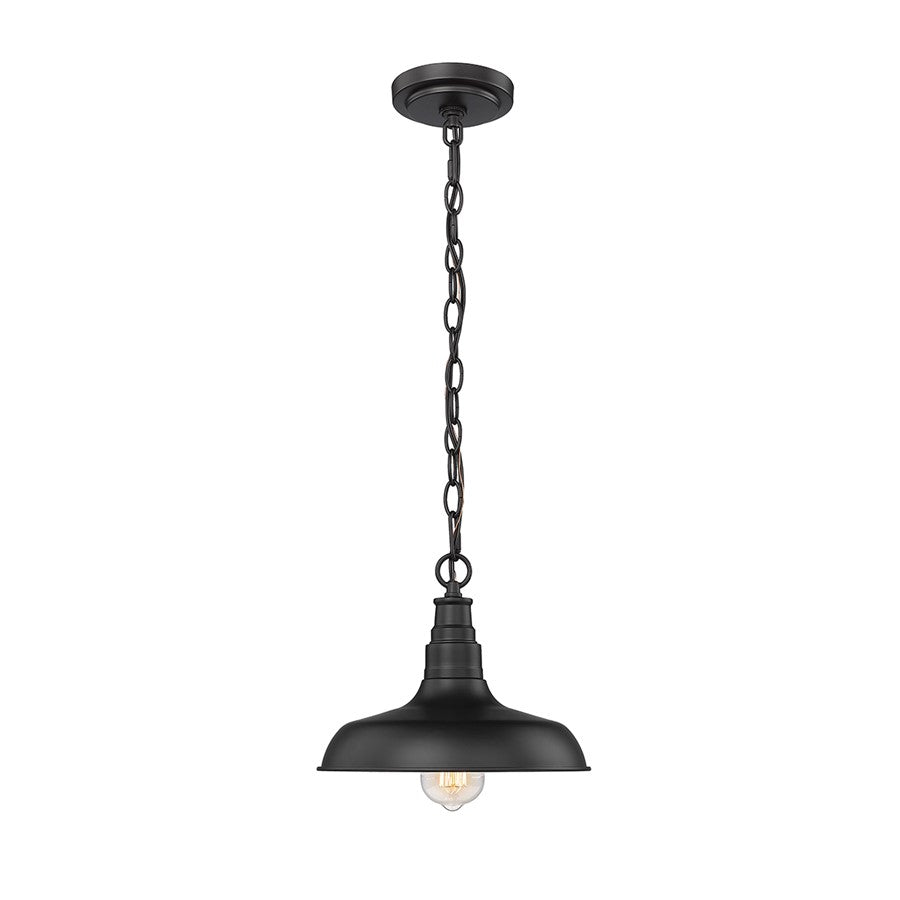 Millennium Lighting Milltown 1Lt Outdoor Hanging Lantern, Black - 2952-PBK