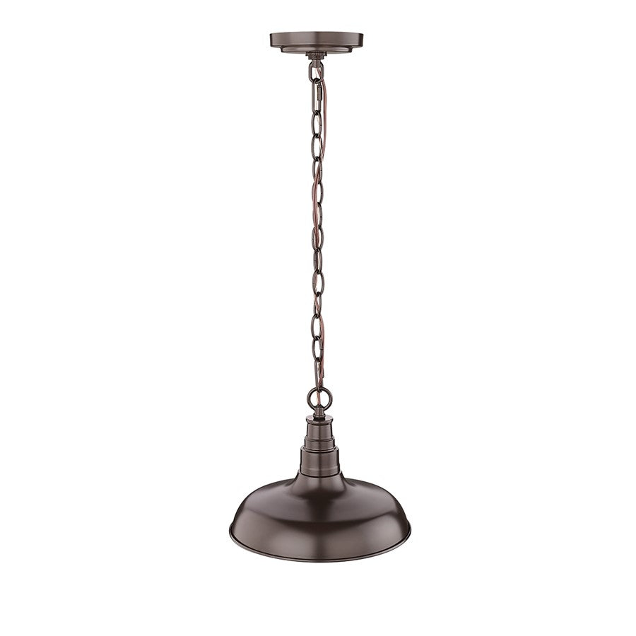 Millennium Lighting Milltown 1Lt Outdoor Pendant, Coated Bronze
