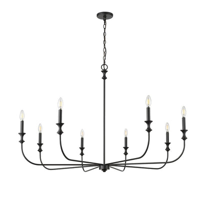 Millennium Lighting Savanne 8Lt Chandelier, Black