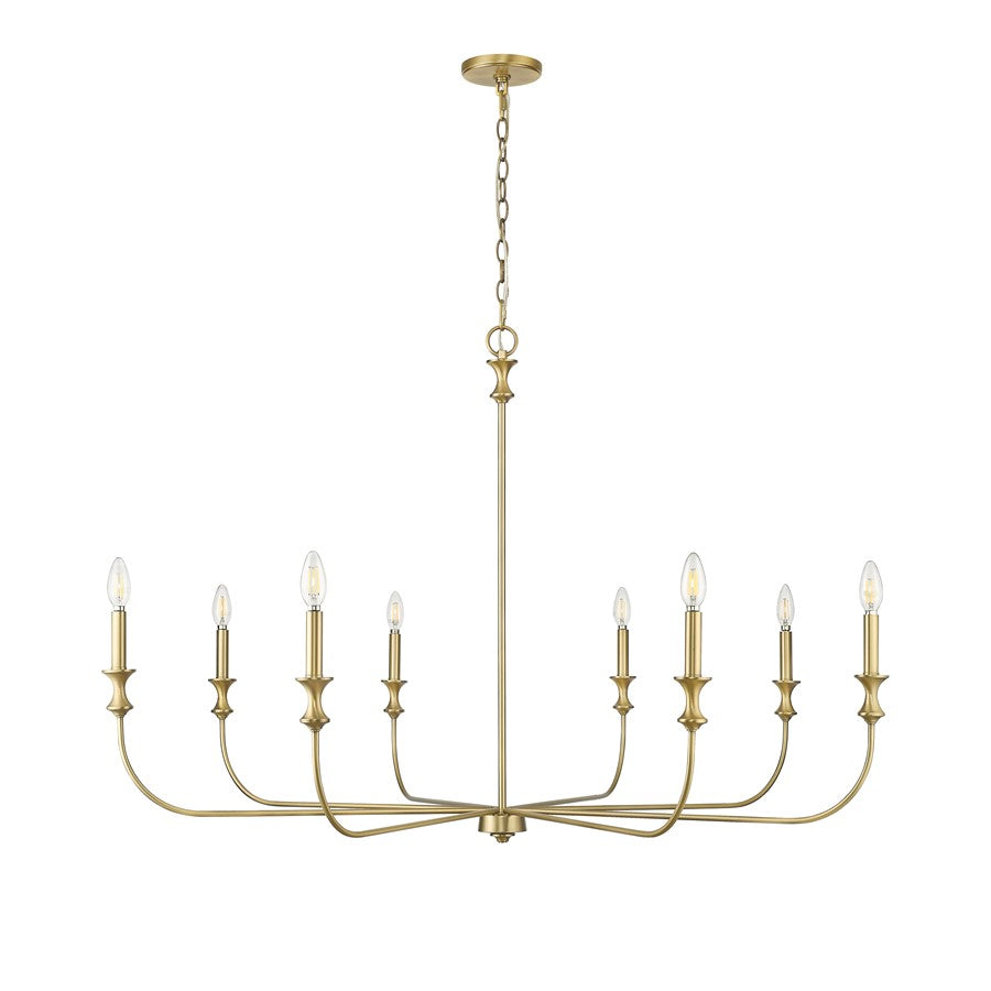 Millennium Lighting Savanne 8Lt Chandelier, Vintage Brass - 29608-VB