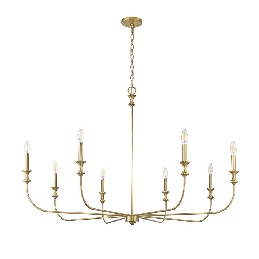 Millennium Lighting Savanne 8Lt Chandelier, Vintage Brass