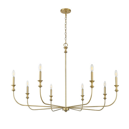 Millennium Lighting Savanne 8Lt Chandelier, Vintage Brass