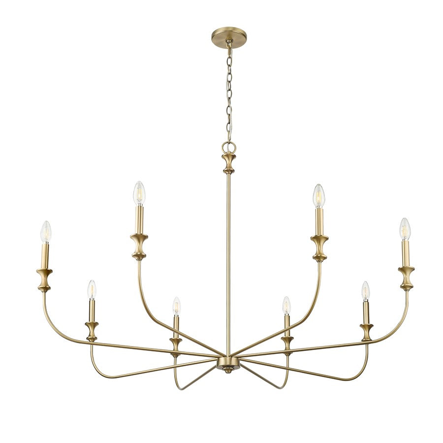 Millennium Lighting Savanne 8Lt Chandelier, Vintage Brass