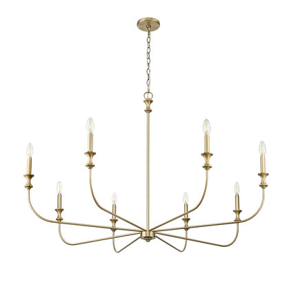 Millennium Lighting Savanne 8Lt Chandelier, Vintage Brass