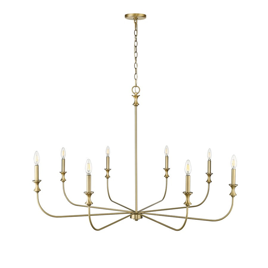 Millennium Lighting Savanne 8Lt Chandelier, Vintage Brass