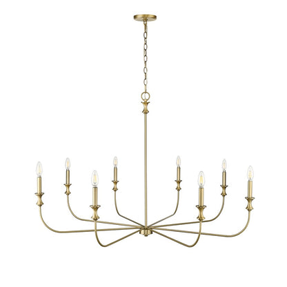 Millennium Lighting Savanne 8Lt Chandelier, Vintage Brass