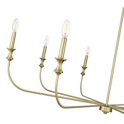Millennium Lighting Savanne 8Lt Chandelier, Vintage Brass