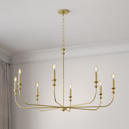 Millennium Lighting Savanne 8Lt Chandelier, Vintage Brass